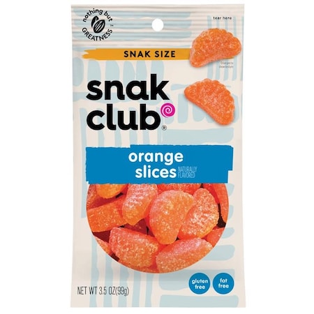 Snak Club Snak Club Orange Slices Gummi Candy 3.5 oz Bagged 1785591